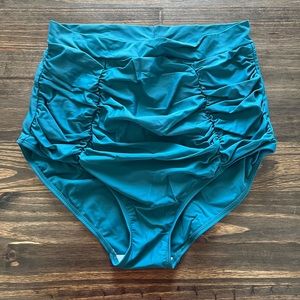 High waisted swim bottoms